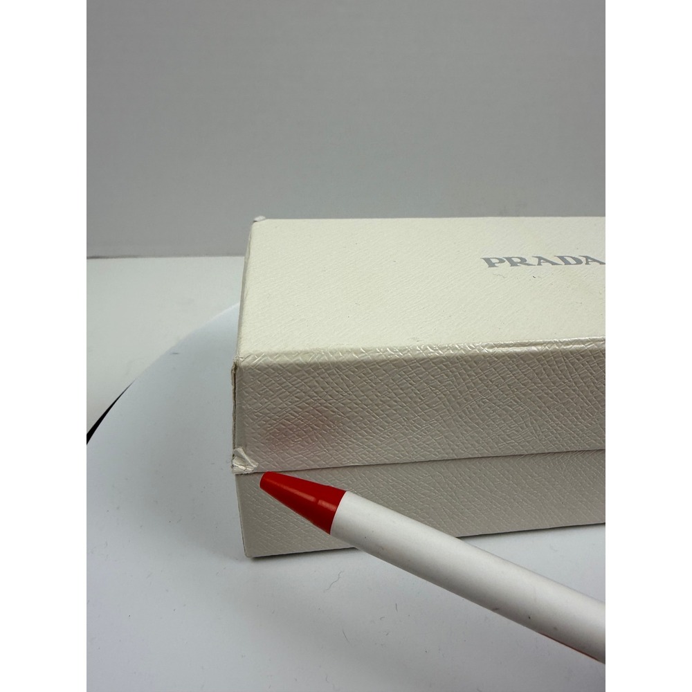 Prada SPR 21U Butterfly Sunglasses Cream Gold Rimless Made in Italy SPR21U - Picture 4 of 17